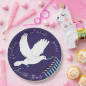 Hanukkah Dove Design Pappteller (Party)