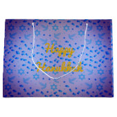 HANUKKAH Dove Gift Bag personalisieren Große Geschenktüte (Vorderseite)