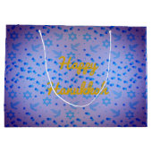 HANUKKAH Dove Gift Bag personalisieren Große Geschenktüte (Rückseite)