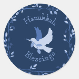 Hanukkah Dove Sessings Stickers