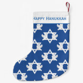 Hanukkah Doves of Peace Kleiner Weihnachtsstrumpf (Rückseite)