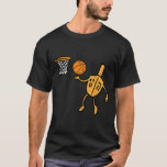 Hanukkah Dreidel Basketball Chanukah Judenbrücke T-Shirt<br><div class="desc">Hanukkah Dreidel Basketball Chanukah Jüdische Männer Kinder</div>