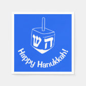 Hanukkah Dreidel Blue White 4Debby Serviette (Vorderseite)
