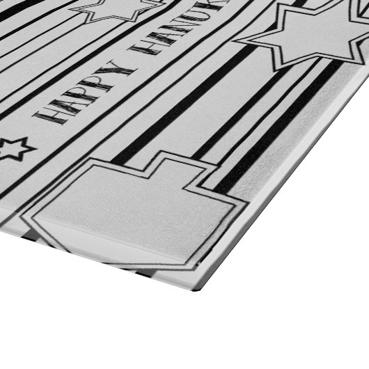 Hanukkah Dreidel Deco Schneidebrett (Ecke)