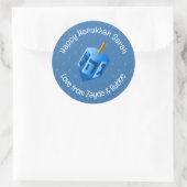 Hanukkah Dreidel Design Sticker (Tasche)