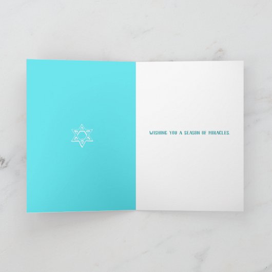 Hanukkah Dreidel Feiertagskarte (Innenseite)