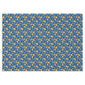 Hanukkah Dreidel Game Gelt Dark Blue Tischdecke (Vorderseite (Horizontal))