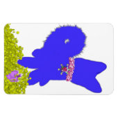 Hanukkah dreidel gelt und blauer Hundeschluss Magnet (Horizontal)