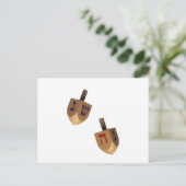 Hanukkah Dreidel - Hanukah Dreidels Feiertagspostkarte (Stehend Vorderseite)