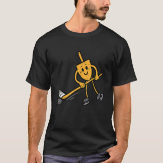 Hanukkah Dreidel Ice Hockey Chanukah Jüdische Männ T-Shirt