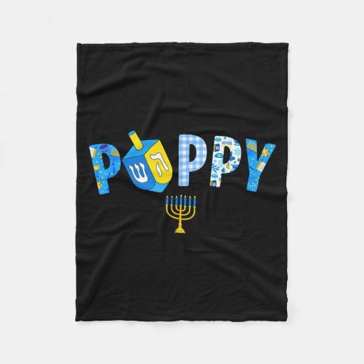 Hanukkah Dreidel Matching Family Party Pajama Ppy  Fleecedecke (Vorderseite)