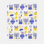 hanukkah dreidel menorah fleecedecke (Vorderseite)