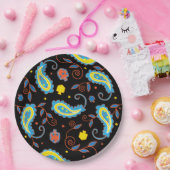 Hanukkah Dreidel Paisley Design Pappteller (Party)