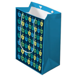 Hanukkah Dreidel Party Medium Gift Bag Mittlere Geschenktüte