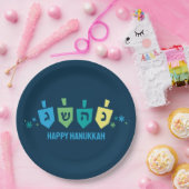 Hanukkah Dreidel Party Plates Pappteller (Party)