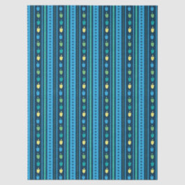 Hanukkah Dreidel Party Stripe Tissue Paper Seidenpapier