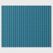 Hanukkah Dreidel Party Stripe Wrapping Paper Geschenkpapier (Flach)