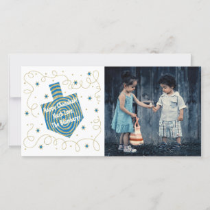 Hanukkah Dreidel Pinwheel Feiertagskarte