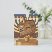 Hanukkah Dreidel Postkarte (Stehend Vorderseite)