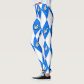 Hanukkah Dreidel Raute Muster Leggings (Links)