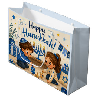 Hanukkah-Dreidel-Spaß Große Geschenktüte