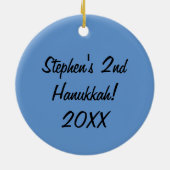 Hanukkah "Dreidel-Spiel"/Circle Ornament (Hinten)