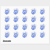 Hanukkah Dreidel Sticker (Blatt)