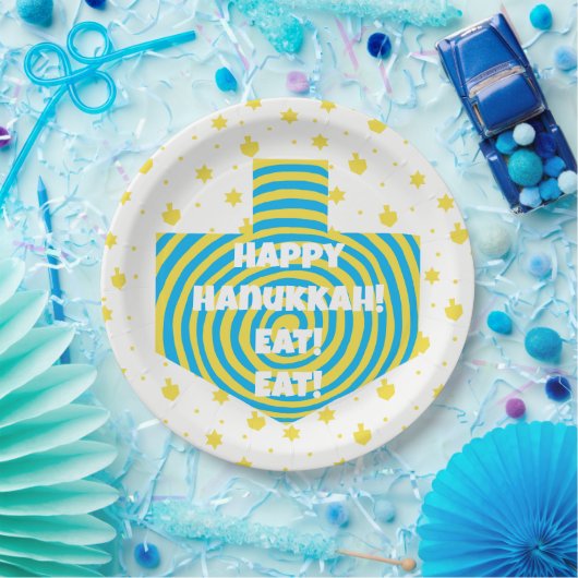 Hanukkah Dreidel Swirl Paper Teller (Party)