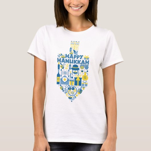Hanukkah Dreidel T-Shirt (Vorderseite)