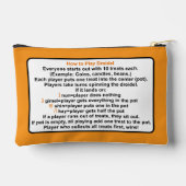 Hanukkah Dreidel Time Game Accessory Pouch Zubehörtasche (Rückseite)