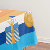 Hanukkah Dreidels Donuts & Stars Tischdecke (Beispiel)