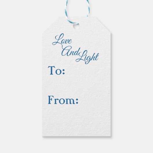 Hanukkah Dreidels Geschenkanhänger (Rückseite)