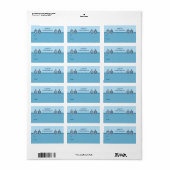 Hanukkah Dreidels Geschenksiegel Adressaufkleber (Vorne)