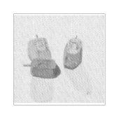 Hanukkah Dreidels Gummistempel (Prägung)