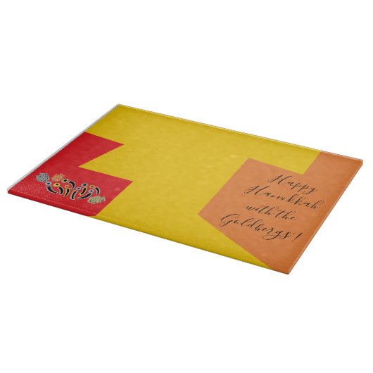 Hanukkah Dreidels Schneidebrett (Ecke)