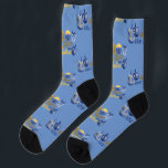 Hanukkah Driedel und Latke Socken<br><div class="desc">Liebe Sie Latke,  so Roll ich lustige Haunkkah Socken für Männer oder Frauen.</div>