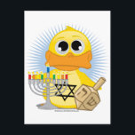 Hanukkah Duck Feiertagspostkarte<br><div class="desc">Hanukkah Duck</div>
