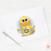 Hanukkah Duck Runder Aufkleber (Umschlag)