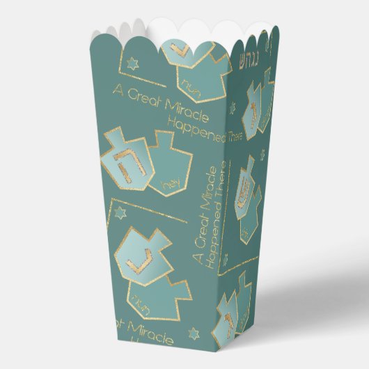 Hanukkah Ein großes Wunder Geschenkschachtel (Rückseite)