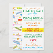 Hanukkah Einladung Party Design (Vorderseite)