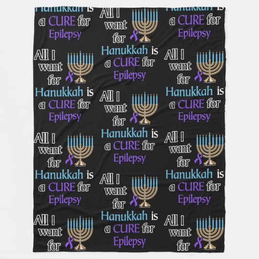 Hanukkah... Epilepsie Fleecedecke (Vorderseite)