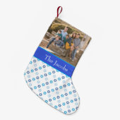 Hanukkah Family Foto Kleiner Weihnachtsstrumpf (Vorderansicht (hängend))