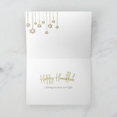 Hanukkah Family Foto Liebe Leichte Begrüßung Karte (Innenseite)
