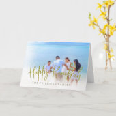 Hanukkah Family Foto Liebe Leichte Begrüßung Karte (Gelbe Blume)