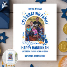 HANUKKAH FAMILY WIEDERSEHEN - Anpassbares Foto
