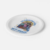 HANUKKAH FAMILY WIEDERSEHEN - Anpassbares Foto Pappteller (Schrägansicht)