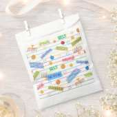 Hanukkah Favor Bag, "Chanukah Party" Geschenktütchen (Ausgeschnitten)