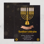 Hanukkah feiert Party Einladung (Vorne/Hinten)
