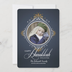 Hanukkah-Feiertags-Fotokarte Einladung