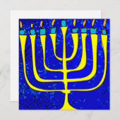 Hanukkah Feiertagskarte (Vorne/Hinten)